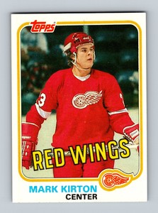 1981-82 Topps #W90 Mark Kirton Rookie Card Detroit Red Wings