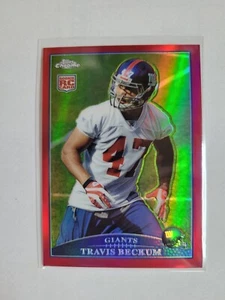 2009 Topps Chrome Travis Beckum RC Red Refractor /25 Wisconsin Badgers Free S&H - Picture 1 of 3