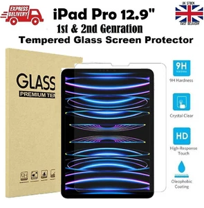 Ultra Slim Tempered Glass Screen Protector for iPad Pro 12.9" 1st 2nd Generation - Picture 1 of 12