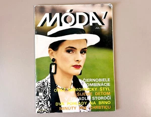 Fashion Magazine Móda července Czech Language 1988 Modní časopis 80s Style USSR - Imagen 1 de 7