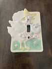 Vintage Mother Goose Ceramic Switch Plate Charpente Kathy Orr Baby Nursery