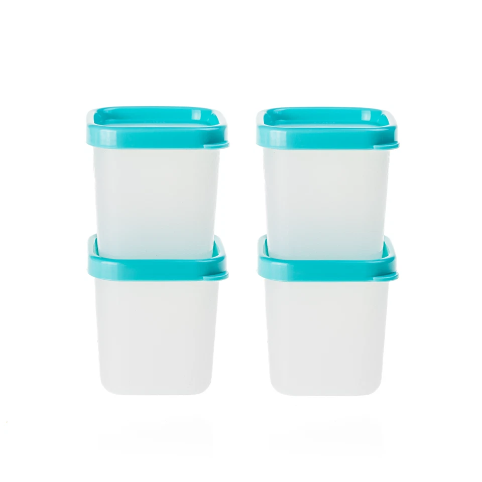 Tupperware Gefrierbehälter mini transparent türkis 80 ml Polarstern (4) - Bild 1 von 1