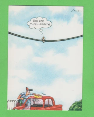 ANDREWS AND MCMEEL THE FAR SIDE Vintage GREETING CARD Gary Larson " You Are Mine....All Mine. "