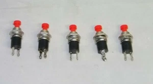 5 PUSH TO MAKE SCHALTER 5 X ROTE PECO HORNBY PUNKTMOTOREN - Bild 1 von 1