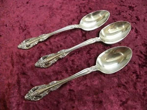 SILVER ARTISTRY 3 Oval Soup / Place Spoons Oneida Community Silverplate FINE - Picture 1 of 3