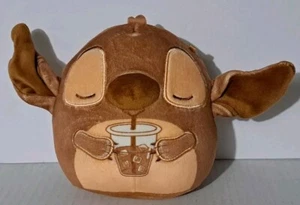 Disney Squishmallows Mystery Squad Scented 5" Stitch Sipping a Caramel Coffee - Picture 1 of 14