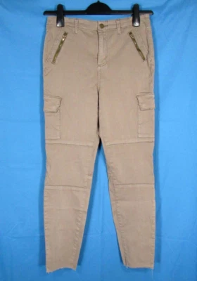 PANTALONES VAQUEROS VELVET HEART Verde Ejército MADDOX PIERNA AJUSTADA Dobladillo Cortado Talla 29 Foto 1 de 4