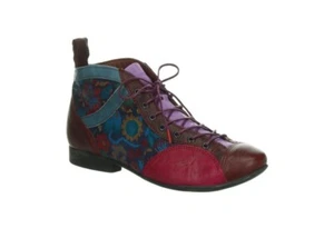 THINK! GUAD2 Stiefelette Ankle Boots Schnürschuh CHIANTI/KOMBI 3-000618-5040 - Bild 1 von 1