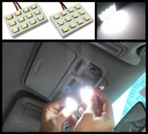 2x 5000k Blanco Mapa Cúpula Baúl Luz Interior 12 Paneles LED para Nissan Infiniti - Imagen 1 de 7