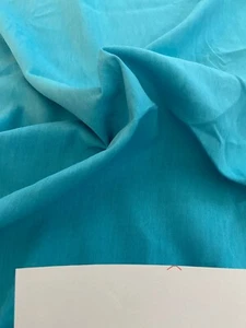 Aqua Cotton Woven Waverly Fabric BY THE YARD - Picture 1 of 4