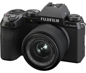 FUJIFILM X-S20 Mirrorless 26.1 MP Camera + 15-45mm Lens in Black (UK Stock) BNIB - Picture 1 of 24