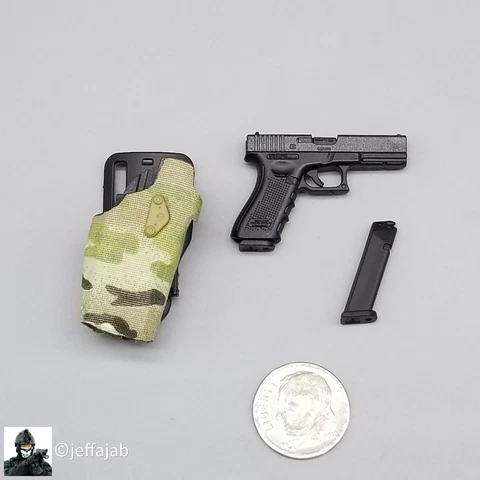1:6 Easy & Simple NSWDG Infiltration Team G17 Pistol w/ Holster 12" Figures Cover