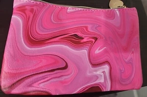 NEW! Ipsy Pink Red Swirl Make up Bag ~ Self Love Is The Best Love ~ Bag Only - Picture 1 of 4