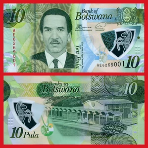 BOTSWANA 10 Pula 2018 Polymer Pick 35 SC / UNC - Imagen 1 de 1