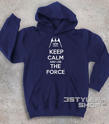 Sweatshirt Child Keep Calm and Use the Force - Stars Wars Darth Vader - Image 1 of 3