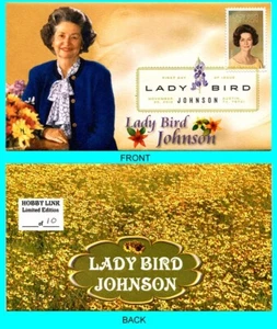 Lady Bird Johnson First Day Cover with Color Cancel Type 2 - Picture 1 of 1