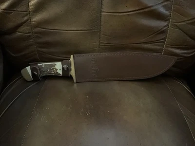 Break Up Old Country Bowie Knife With Sheath - Image 1 of 3