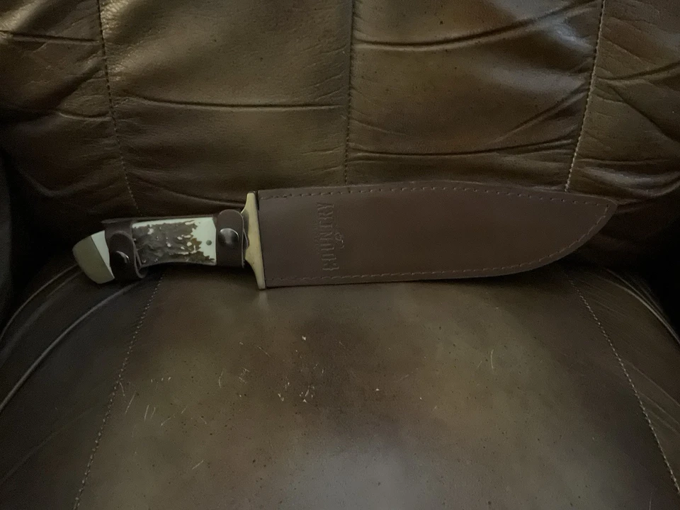 Break Up Old Country Bowie Knife With Sheath - Image 1 of 3
