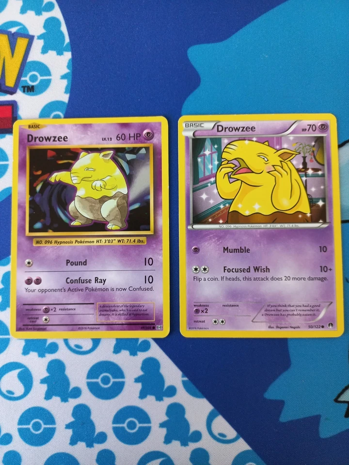 Drowzee 49/108 + 50/122 - Pokemon XY Evolutions + Breakpoint, English - Image 1 of 1