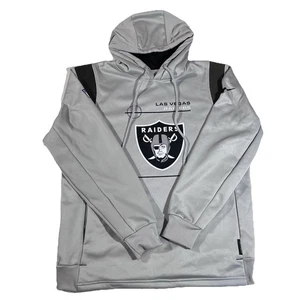 Las Vegas Raiders Nike NFL On Field Pullover Hooded Sweatshirt Men's Size Large - Picture 1 of 13