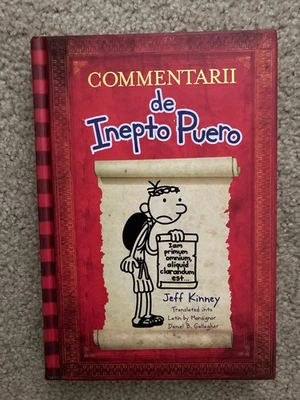 Diary of a Wimpy Kid Latin Edition: Commentarii de Inepto Puero NEW - Image 1 of 2