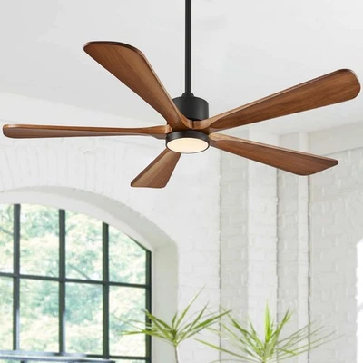 5 Blade Ceiling Fans with Lights, 60 inch Outdoor Ceiling Fans with Remote Co... - Image 1 of 4