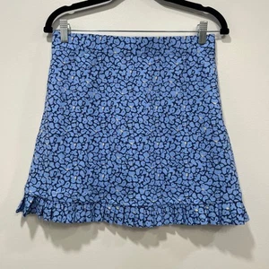 J McLaughlin Agnes Skort Small neu mit Etikett 168 $ Catalina Rüschen sportlich blau Schöllkraut - Bild 1 von 8