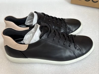 Zapatilla deportiva para mujer ECCO Soft 7 fácil sin cordones negra/rosa talla 12 EU 43 Foto 1 de 4