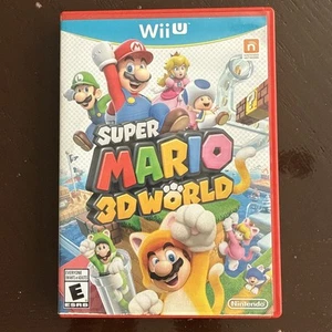 Super Mario 3D World (Nintendo Wii U, 2013) Case, Manual, Disc Complete - Picture 1 of 5