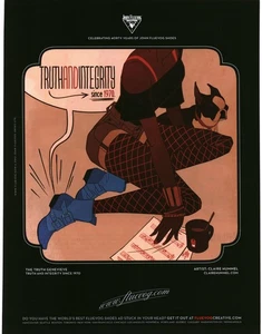 2012 PRINT AD - JOHN FLUEVOG SHOES FASHION AD - TRUTH AND INTEGRITY FLUEVOG SHOE - Picture 1 of 1