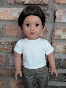 Lincoln Junge American Girl Puppe OOAK braune Haare braune Augen Josefina Form Sommersprossen - Bild 1 von 5