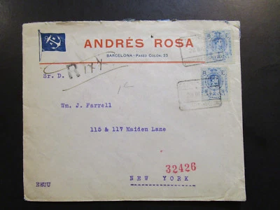 España 1914 Andrés Rosa Buque Registrado a USA - Z6317 Foto 1 de 2