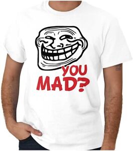 NEU LIMITIERT T-Shirt Troll Face You Mad Trollface Meme Grafik Männer oder Frauen