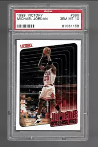 1999 UPPER DECK VICTORY BASKETBALL CARD #396 HOF MICHAEL JORDAN PSA 10 NBA BULLS - Picture 1 of 5