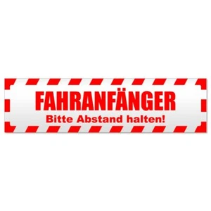 Fahranfänger. Bitte Abstand halten! Gestreift Magnetschild Schild magnetisch - Bild 1 von 25