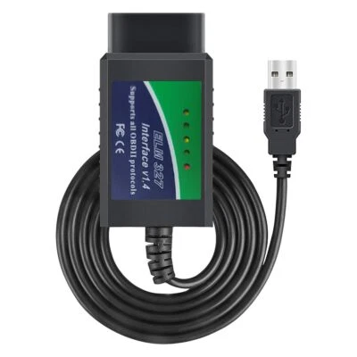 OBD2 Diagnostic Scanner ELM327 V1.4 USB ELM 327 with PIC18F25K80 Chip Foto 1 de 4