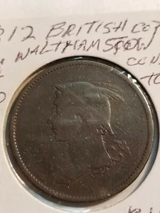 1812 British Copper WALTHAMSTOW Conder Token - Rare Coin - Picture 1 of 2