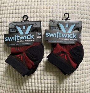Swiftwick Compression Blister-Free Moisture Wicking Olefin Ankle Socks (2 pair)