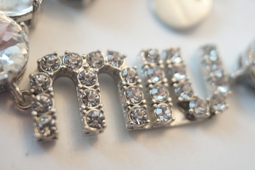 BRACCIALE 100% MIU MIU firma sacchetto antipolvere