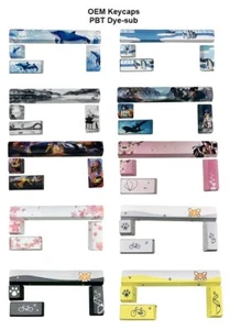 4 Stück maßgeschneidertes Tastenkappe Set Leertaste Schlüsselkappe Original-Zubehör-Hersteller Profil PubG Anime Cherry MX - Bild 1 von 16