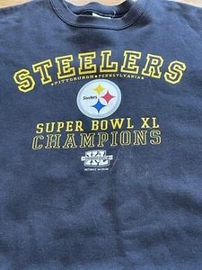 Pittsburgh Steelers Super Bowl Champs Crewneck Lee Heavyweight 2XL Vintage 2006 - Picture 1 of 7