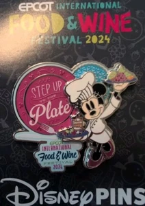 Spilla Disney Epcot Food And Wine Festival 2024 Chef Minnie Mouse LR nuova - Foto 1 di 3