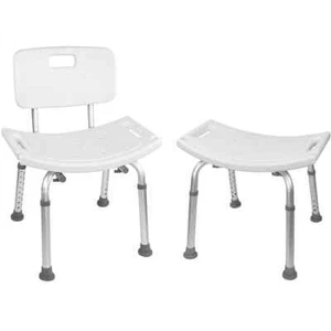 Vaunn Medical Adjustable Shower Chair Seat with Removable Back - Picture 1 of 2