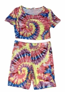 Brand New- Shein Kids Summer Tie Dye Set Girls (Size 6Y) - Picture 1 of 7
