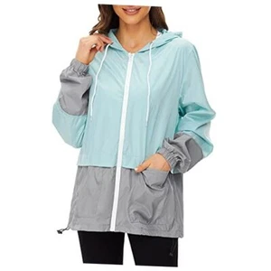 Lightweight Rain Jacket Women Raincoat for Women Packable X-Large Z Mint Green - Picture 1 of 7
