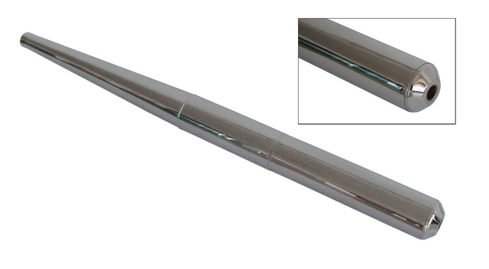 Auspuff verchromt pas. f. MZ ETZ250 Auspufftopf Exhaust Muffler - Bild 1 von 1