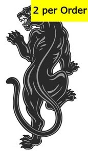 Panther Temporary 2 Fake Tattoos Waterpoof Courage Intelligence Body Transfer - Picture 1 of 3