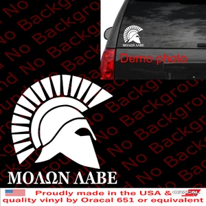 Molon Labe Gun Rights Come and Take Them Sticker Vinyl Decal 2A ΜΟΛΩΝ ΛΑΒΕ FA125 - Bild 1 von 9