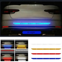 Auto CarReflective Warn Strip Tape Bumper Safety Stickers Decal Car Accessories