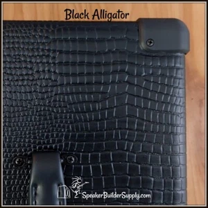 Black Alligator pattern tolex ~NEW 2x12 KIT! - Picture 1 of 1